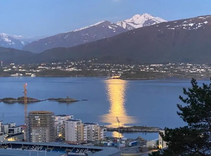 Great Place With A Stunning View Of The Mountains And The Fjord